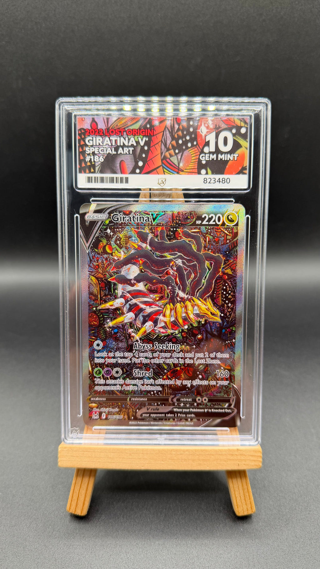 Pokemon TCG Giratina V 186/196 ACE 10 GEM MINT Chrispy Collectables UK