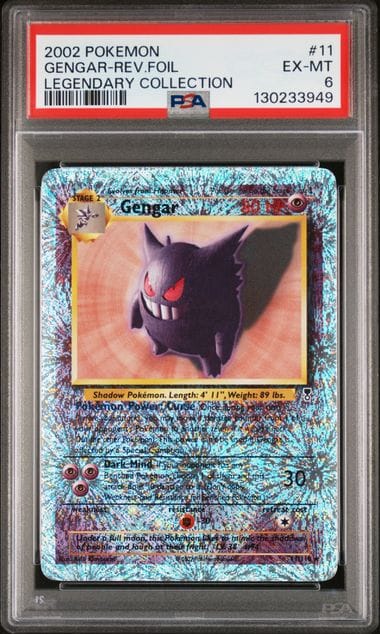 Pokemon TCG Gengar Reverse Holo 11/110 Legendary Collection Pokemon PSA 6 Chrispy Collectables UK