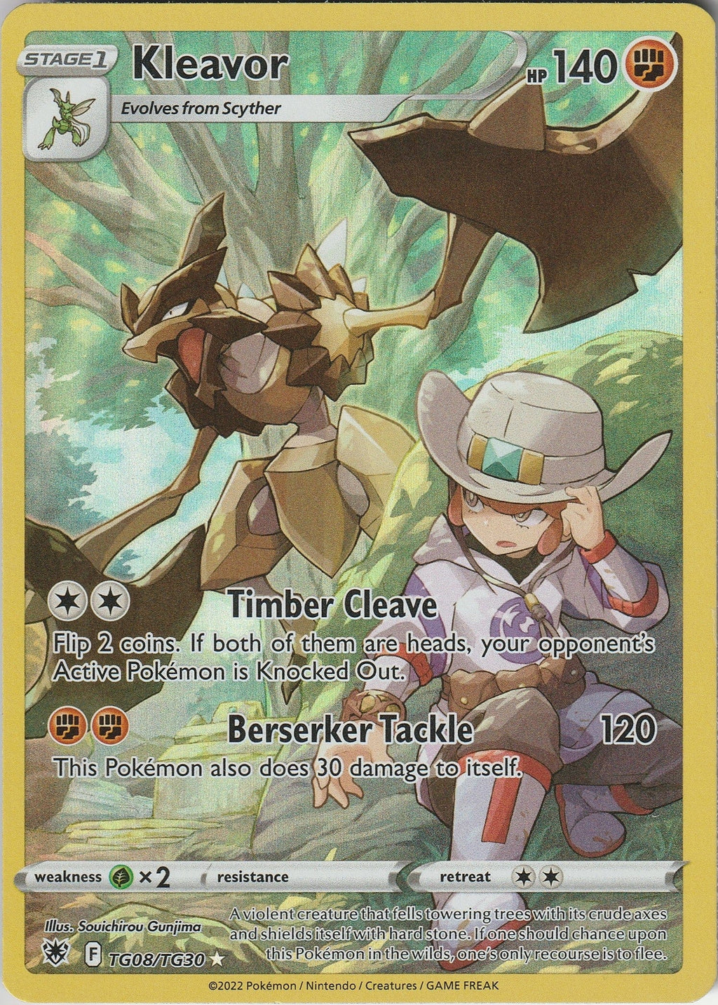 Pokemon TCG Kleavor TG08/TG30 Astral Radiance Trainer Gallery Holo Near Mint 2022 Chrispy Collectables UK