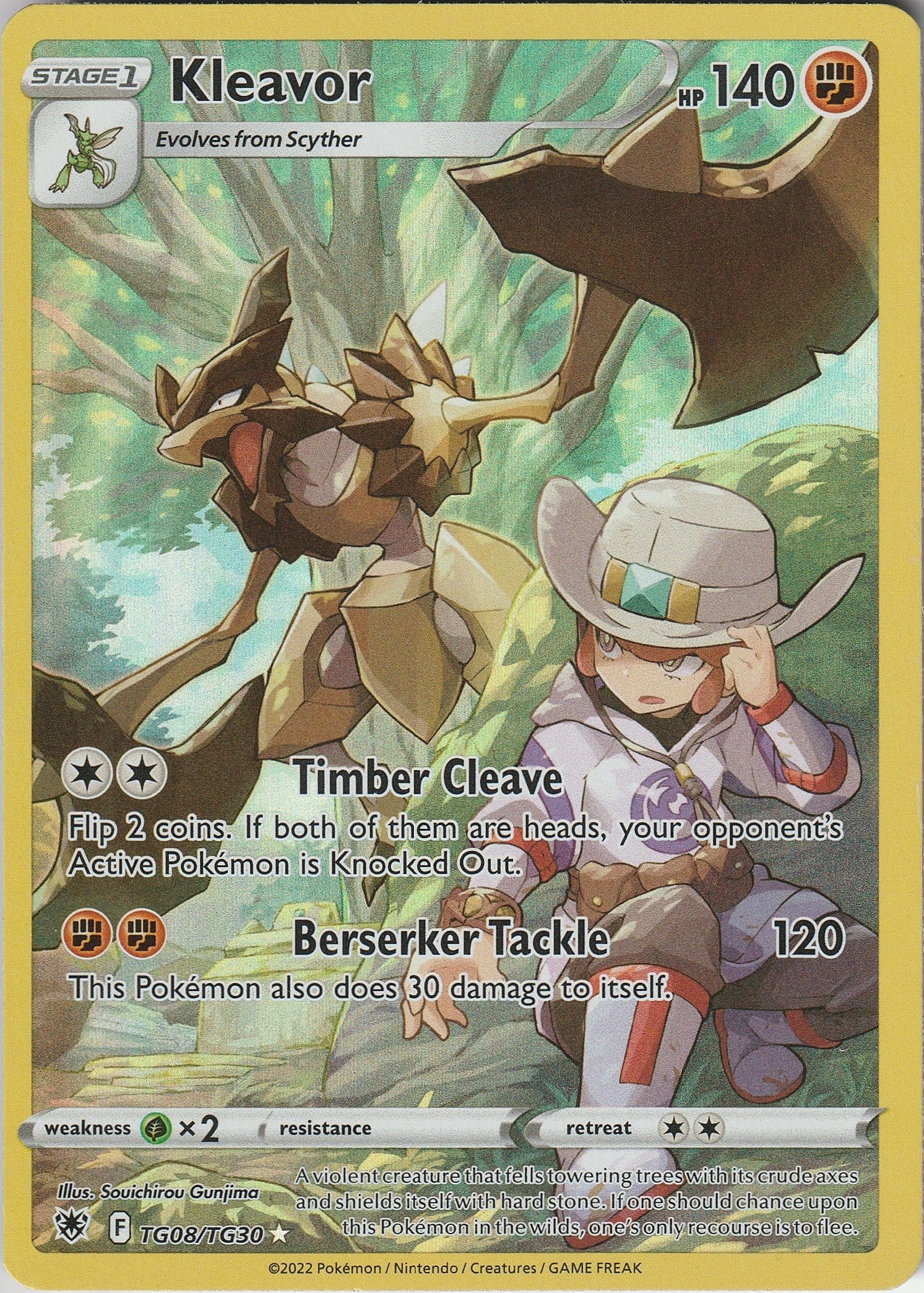 Pokemon TCG Kleavor TG08/TG30 Astral Radiance Trainer Gallery Holo Near Mint 2022 Chrispy Collectables UK