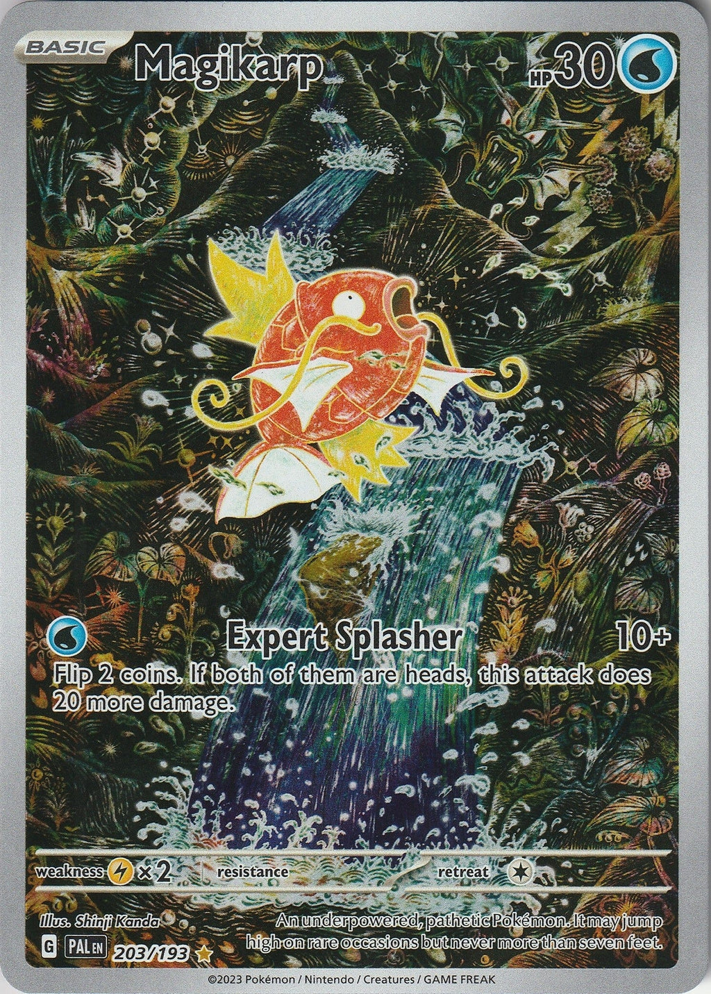 Pokémon TCG Magikarp 203/193 Illustration Rare Card S&V Paldea Evolved NM 2023 Chrispy Collectables UK