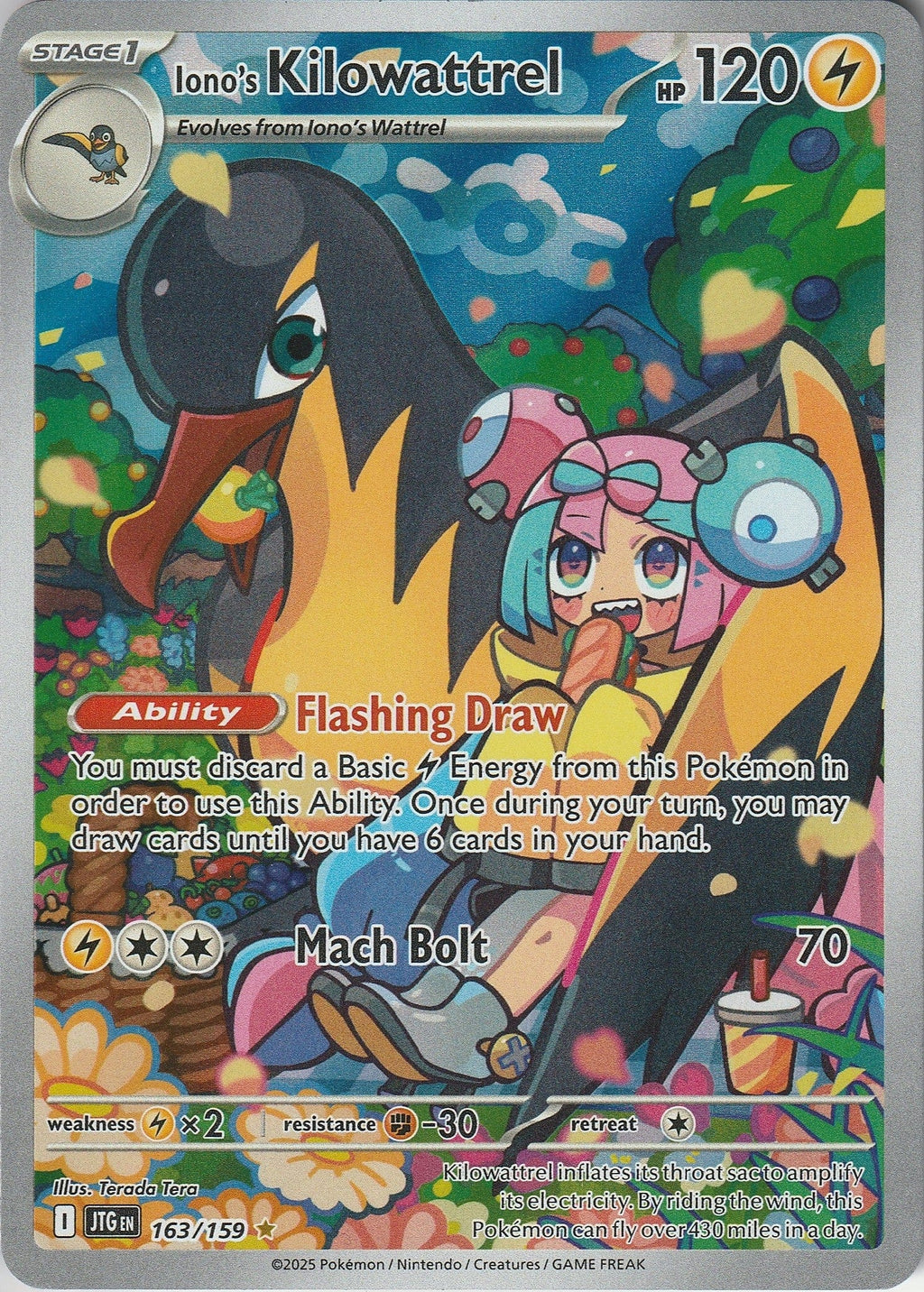 Pokemon TCG Kilowattrel 163/159 Illustration Rare Journey Together NM 2025 Chrispy Collectables UK