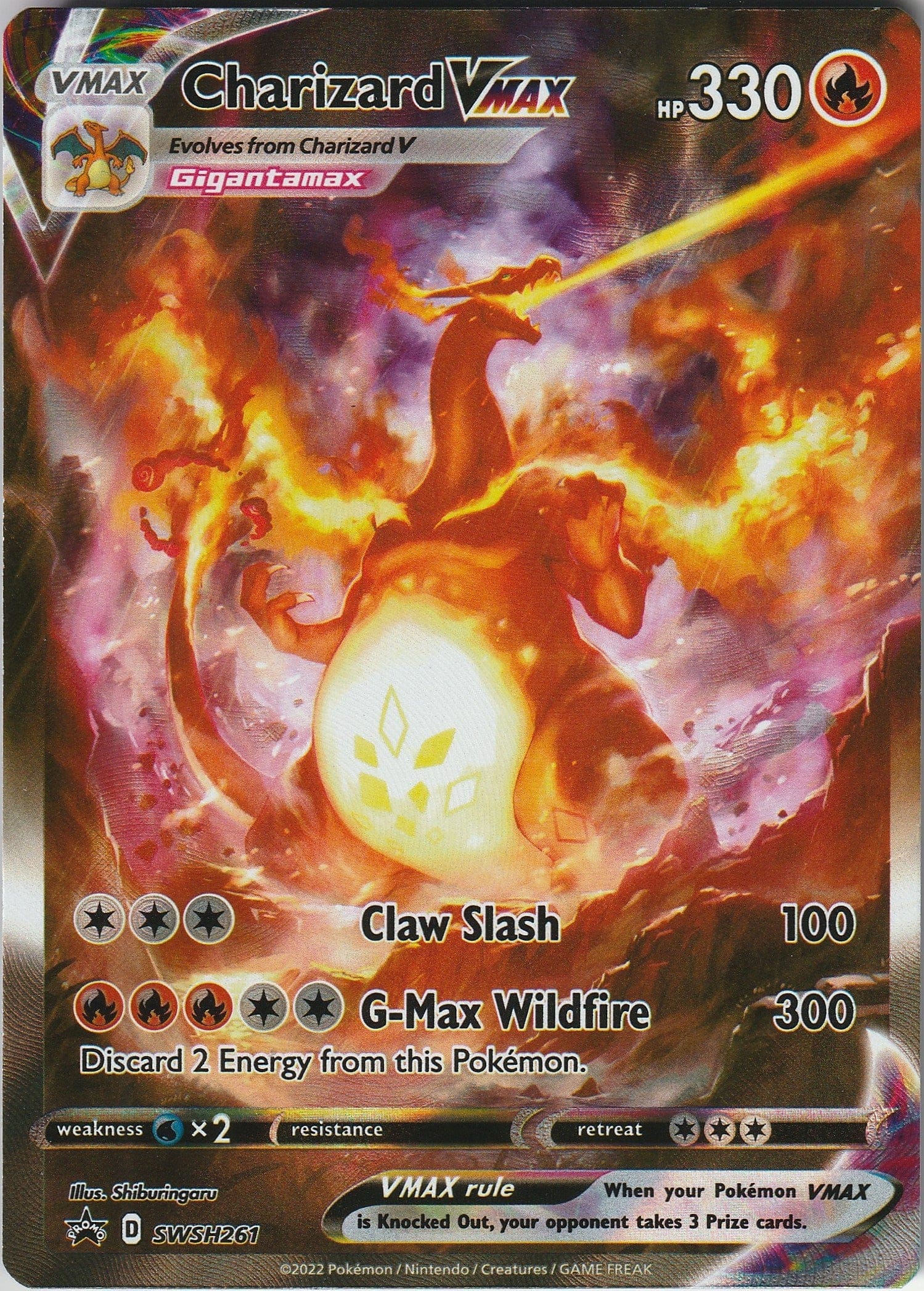 Pokemon TCG Charizard Vmax SWSH261 Promo Holo Full Art 2022 NM Chrispy Collectables UK