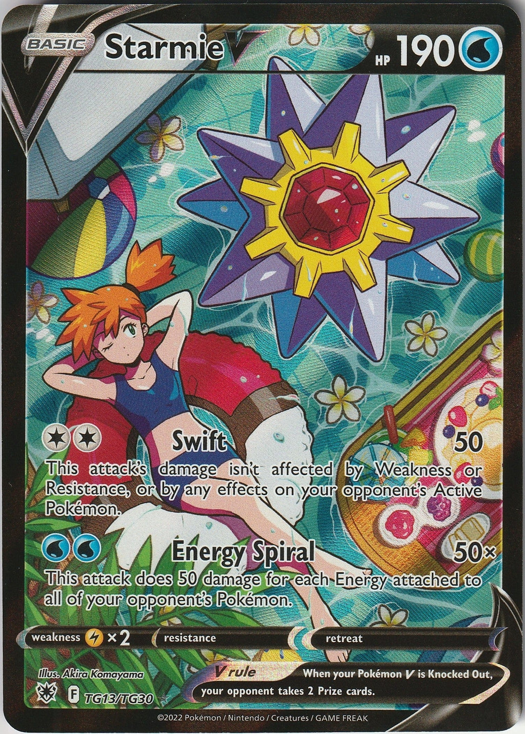 Pokemon TCG Starmie V TG13/TG30 Swsh10 Astral Radiance Trainer Gallery Holo NM 2022 Chrispy Collectables UK