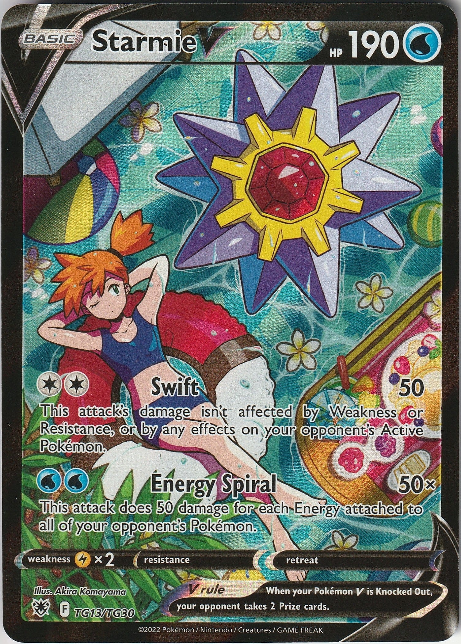 Pokemon TCG Starmie V TG13/TG30 Swsh10 Astral Radiance Trainer Gallery Holo NM 2022 Chrispy Collectables UK