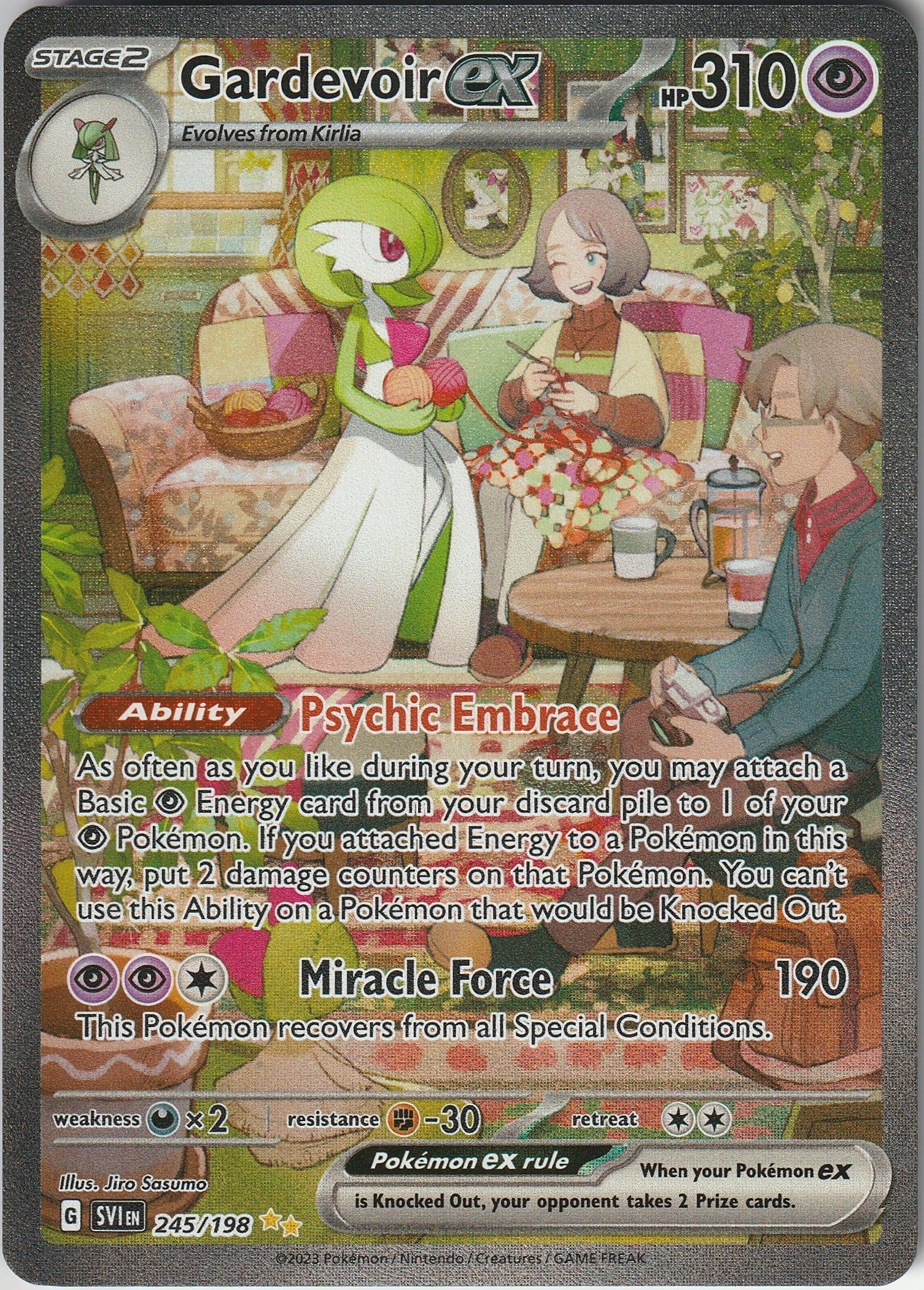 Gardevoir Ex 245/198 Scarlet & Violet Base Special Illustration Rare
