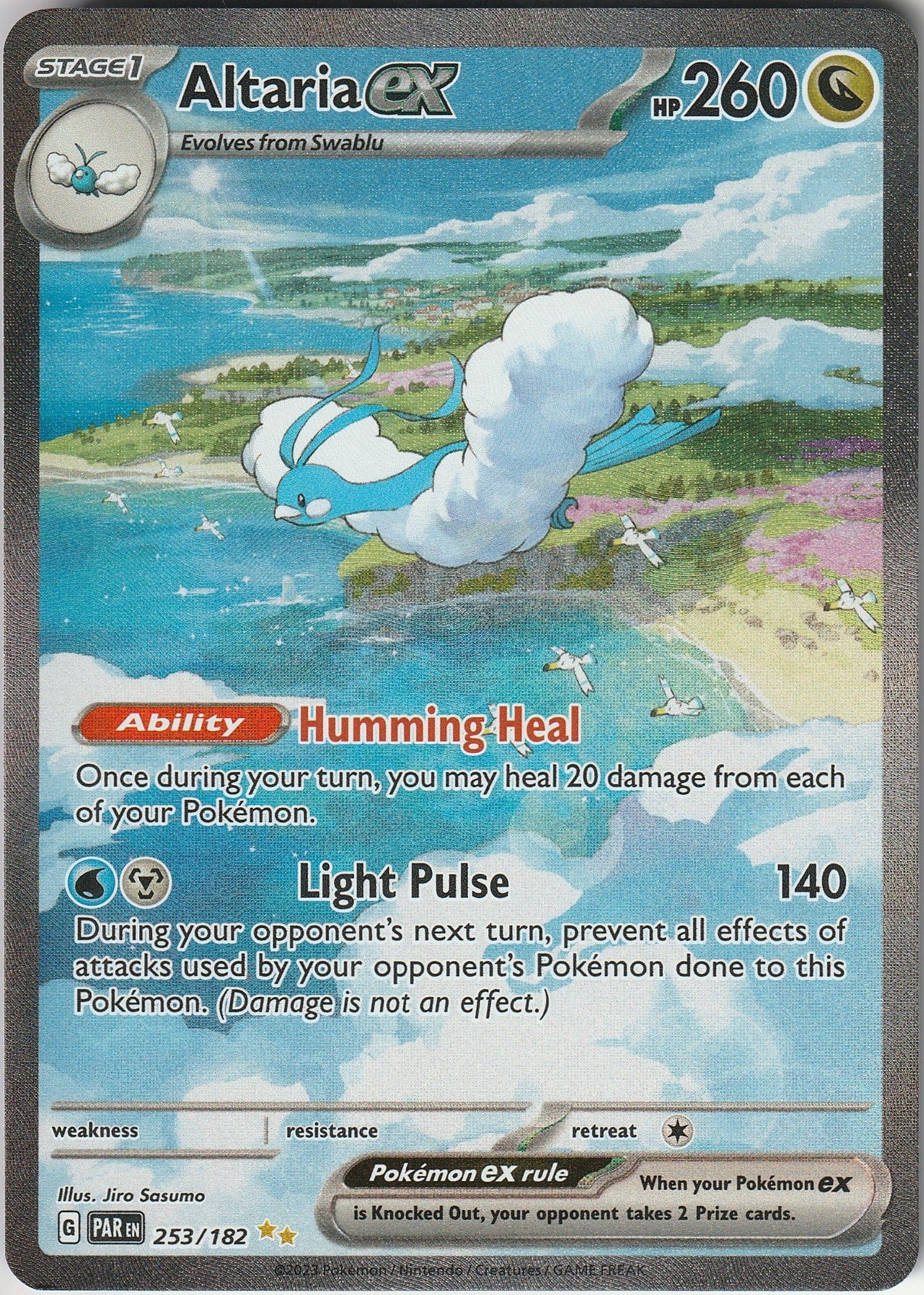 Altaria Ex 253/182 Paradox Rift Special Illustration Rare