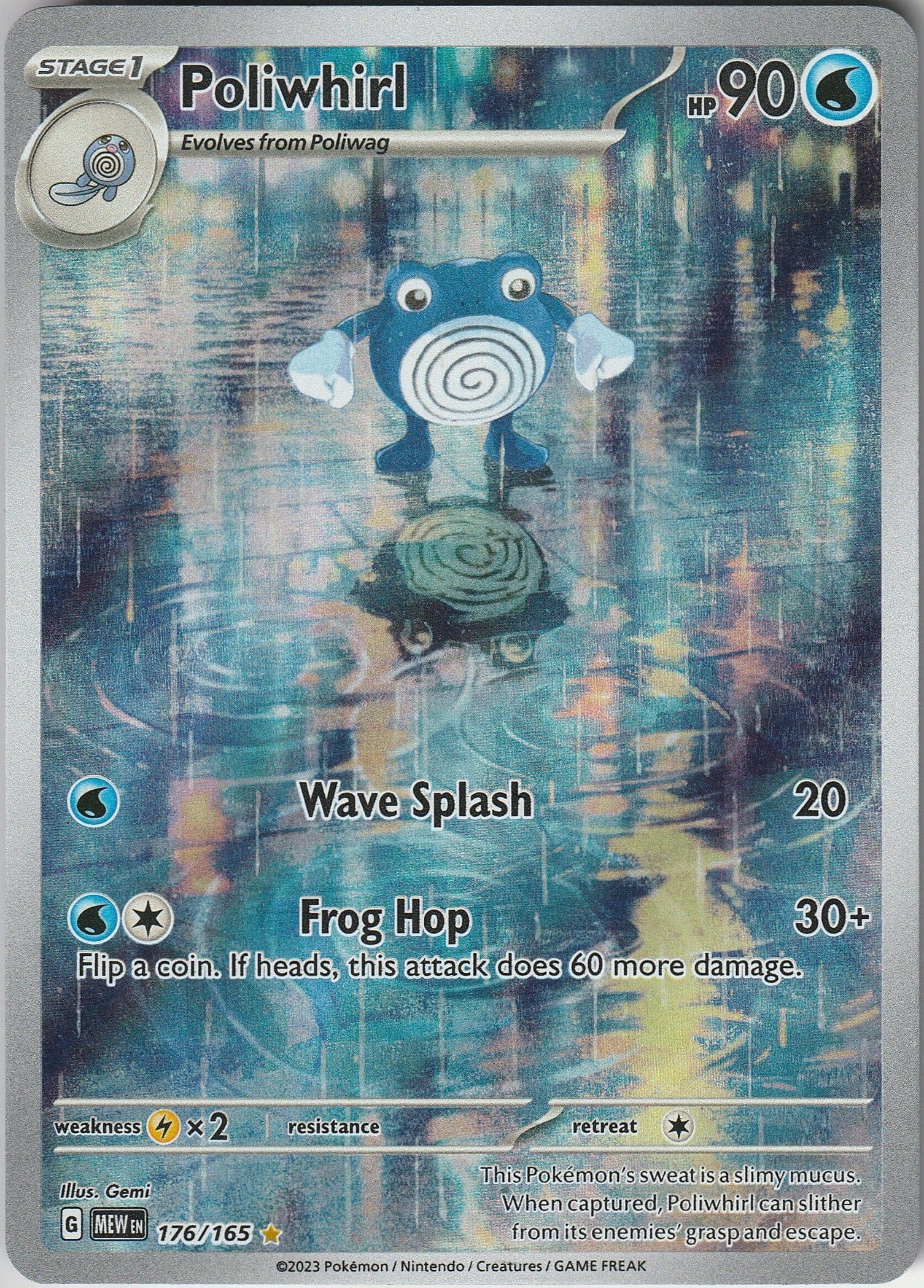 Poliwhirl 176/165 Scarlet & Violet 151 Illustration Rare