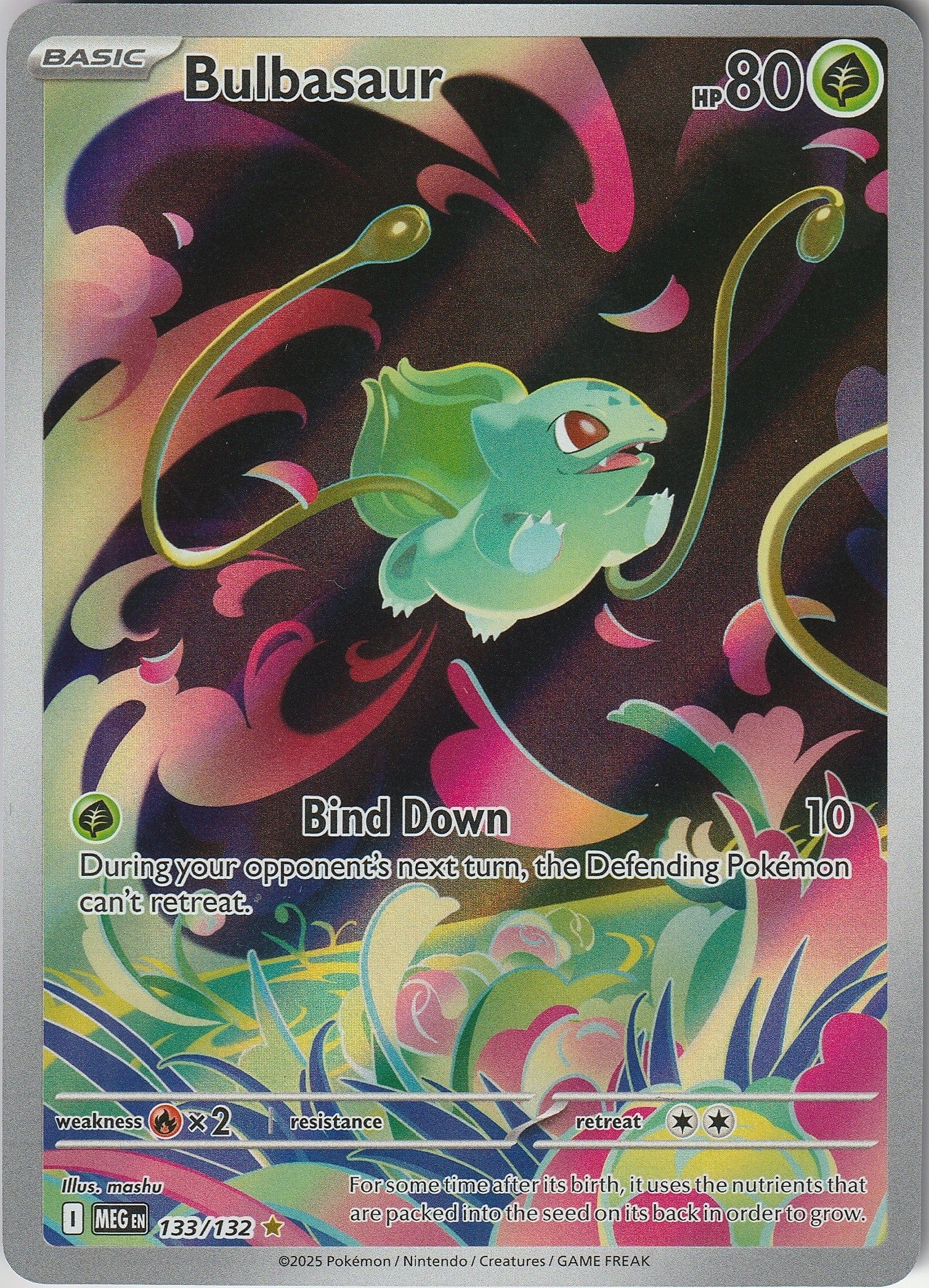 Bulbasaur 133/132 Mega Evolutions Illustration Rare