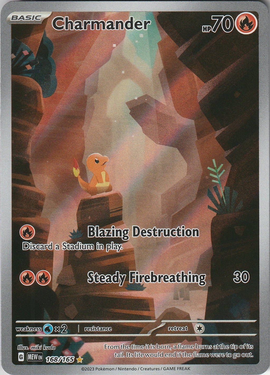 Charmander 168/165 Scarlet & Violet 151 Illustration Rare Holo