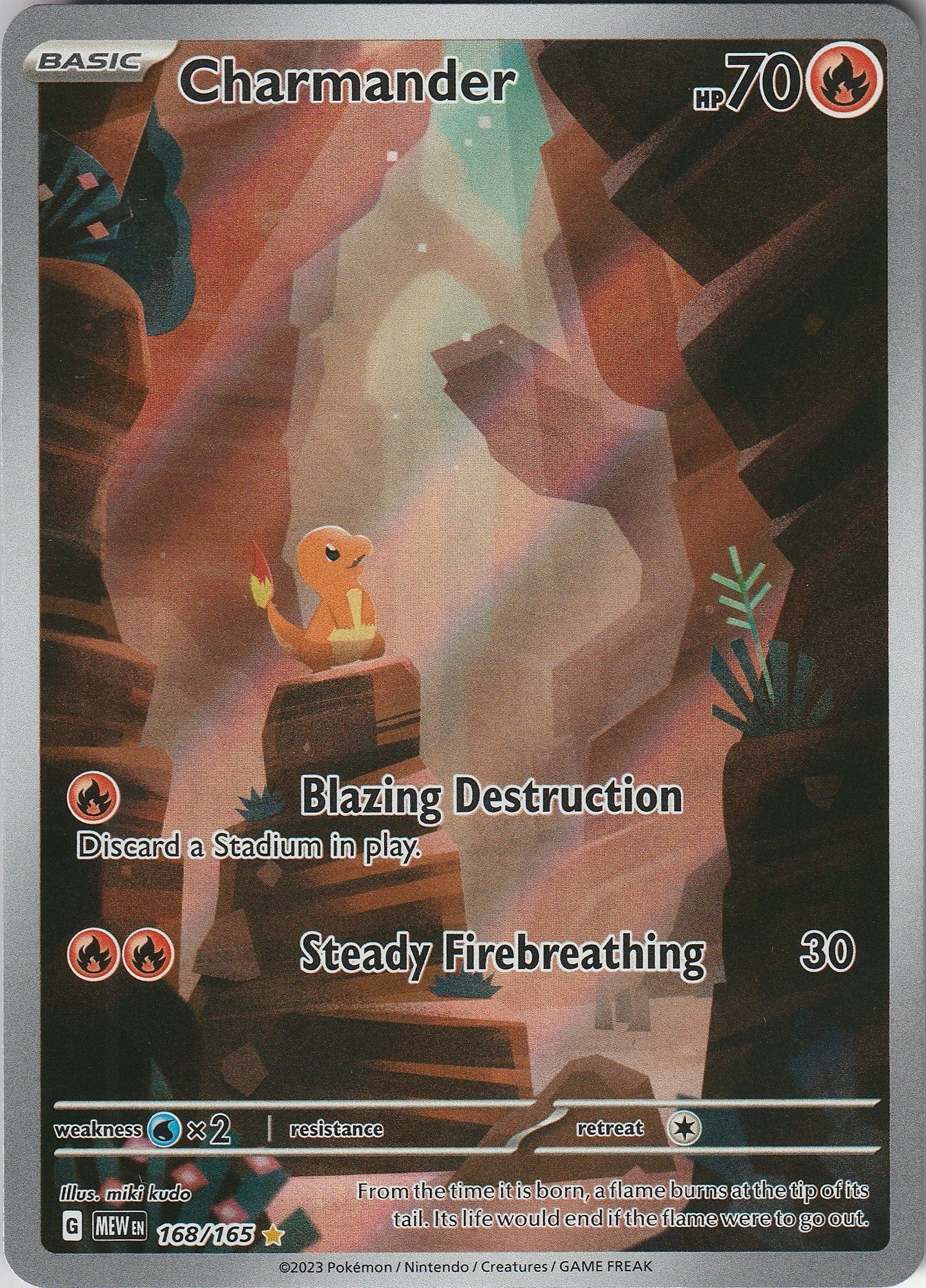 Charmander 168/165 Scarlet & Violet 151 Illustration Rare Holo