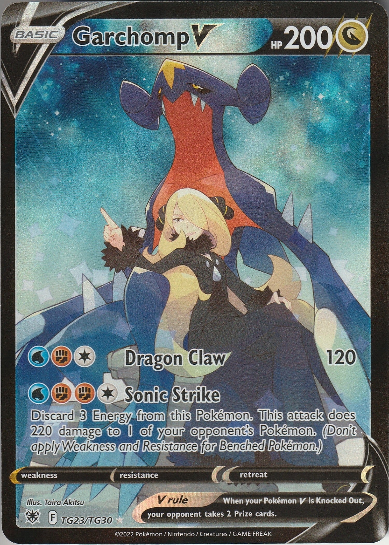 Garchomp V TG23/TG30 Astral Radiance Trainer Gallery Full Art