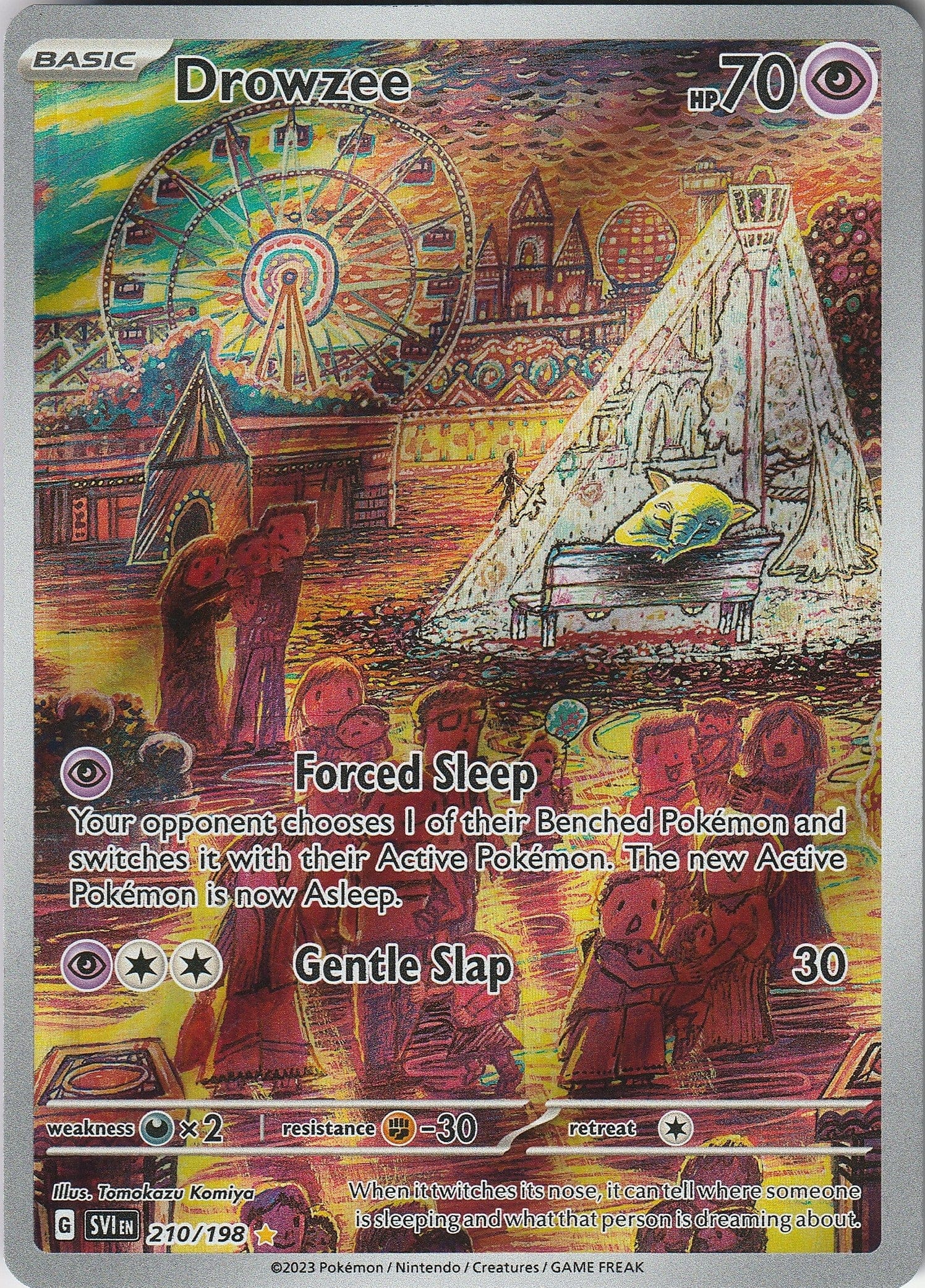 Drowzee 210/198 Scarlet & Violet Base Set Illustration Rare