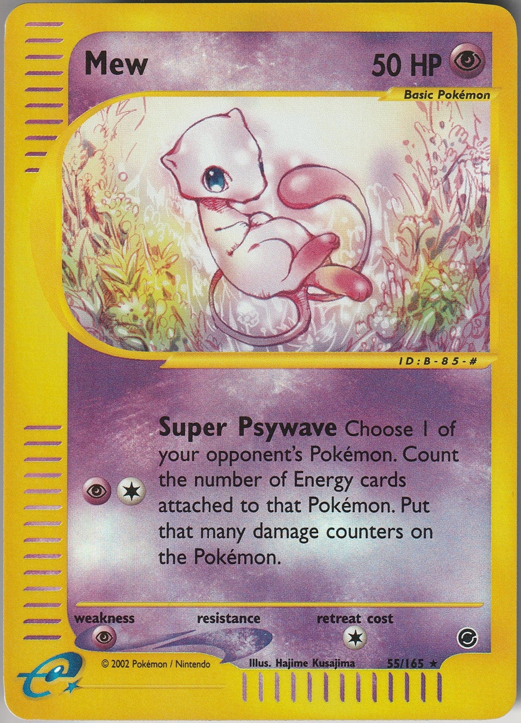Pokémon TCG Mew 55/165 Reverse Holo Expedition Base Set 2002 LP Vintage Chrispy Collectables UK