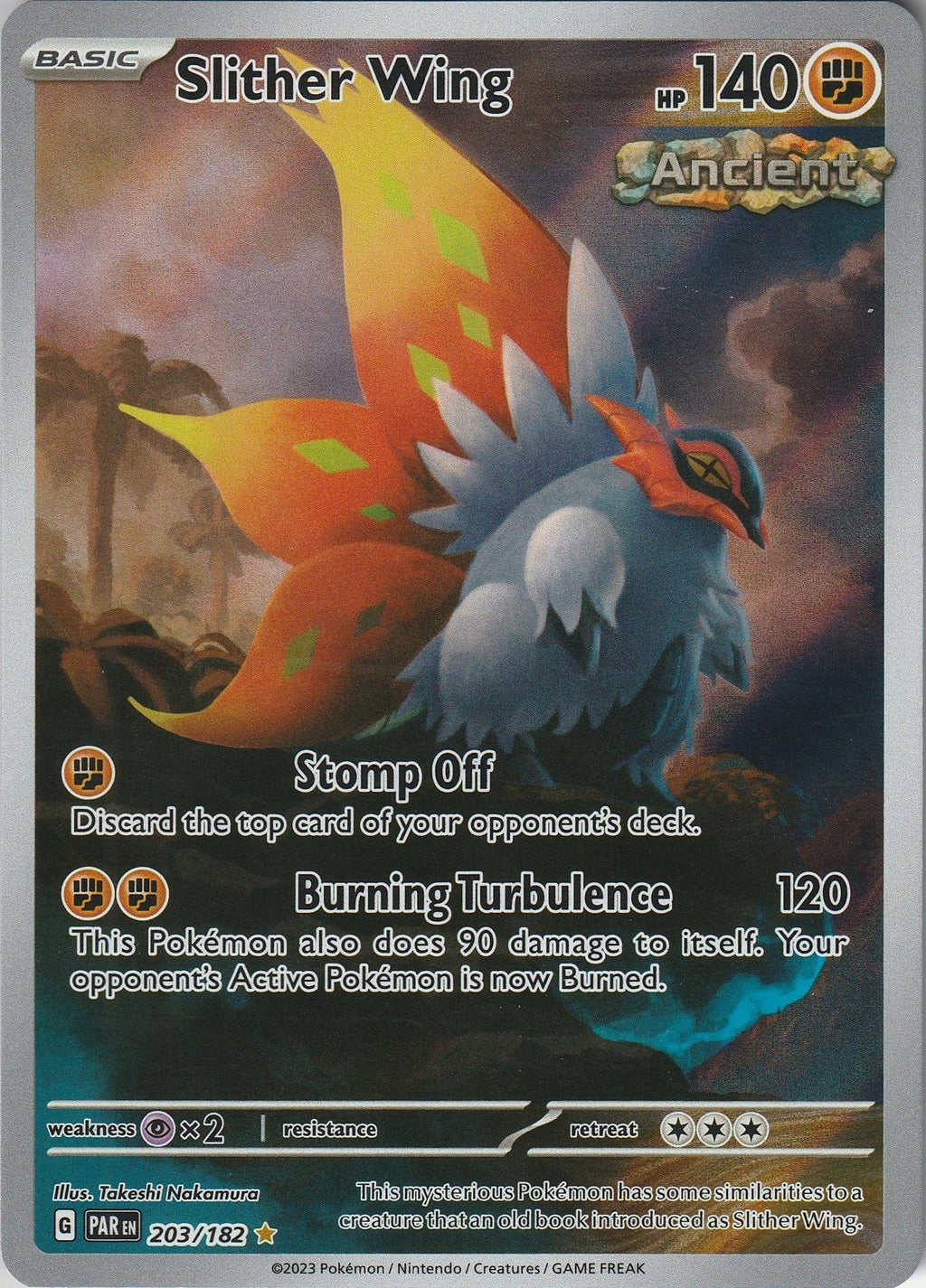 Pokémon TCG Slither Wing 203/182 Illustration Rare Paradox Rift Near Mint 2023 Chrispy Collectables UK
