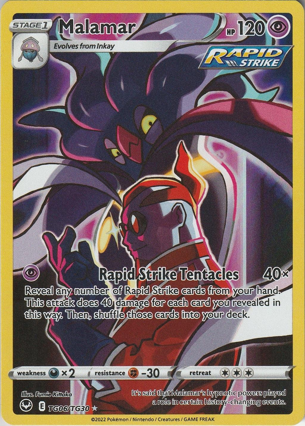 Pokemon TCG Malamar TG06/TG30 Silver Tempest Ultra Rare Near Mint 2022 Chrispy Collectables UK