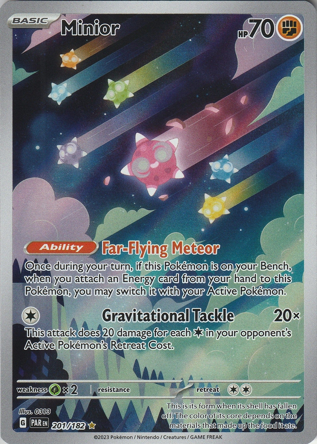 Pokemon TCG Minior 201/182 Paradox Rift Illustration Rare NM 2023 Chrispy Collectables UK
