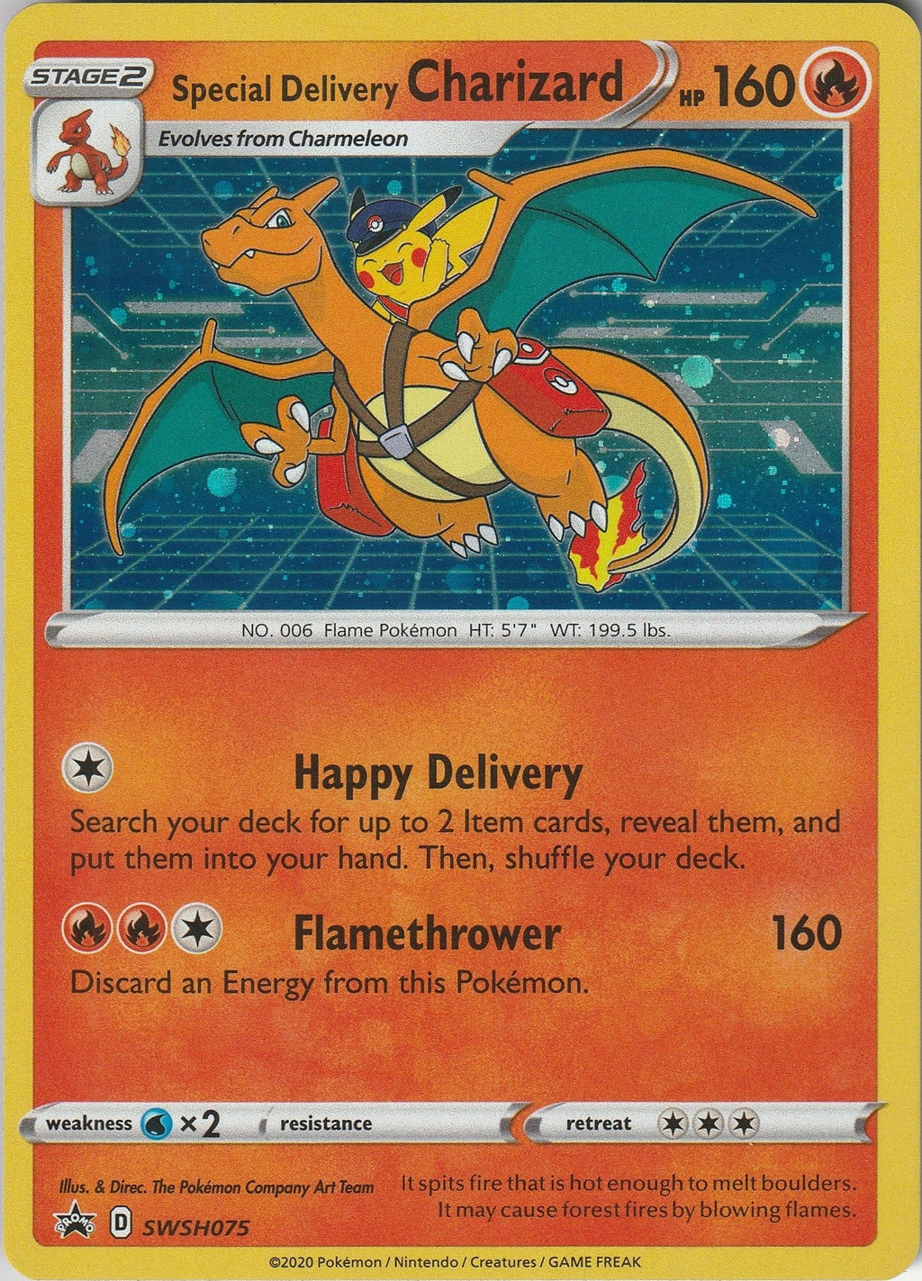 Pokemon TCG Special Delivery Charizard SWSH075 Black Star Promo NM 2020 