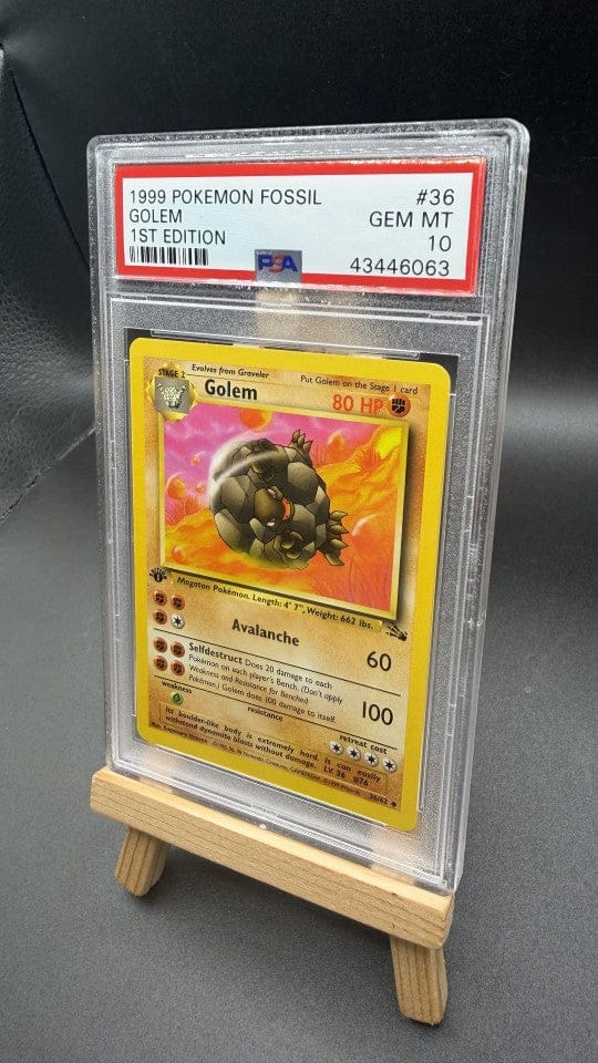 Pokemon TCG Golem 36/62 1st Edition Fossil 1999 WOTC GEM MINT PSA 10